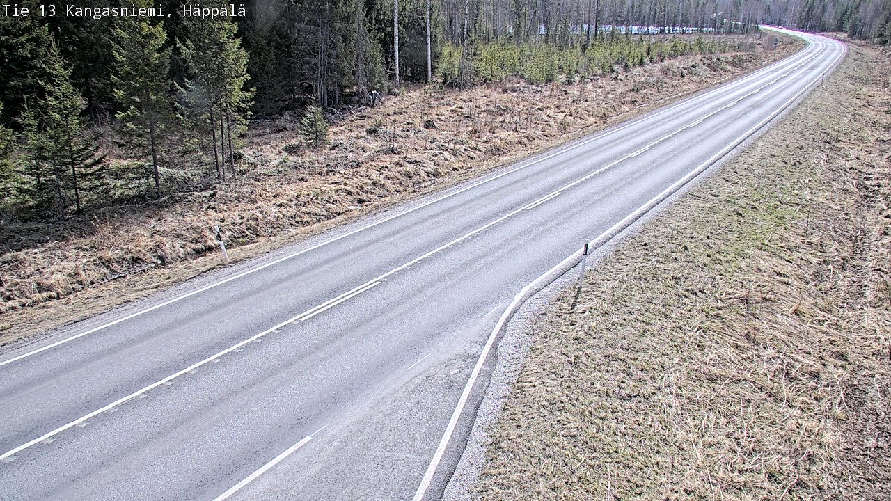 Weather Camera Image Väg 13 Kangasniemi, Häppälä, Kangasniemi, Etelä-Savo
