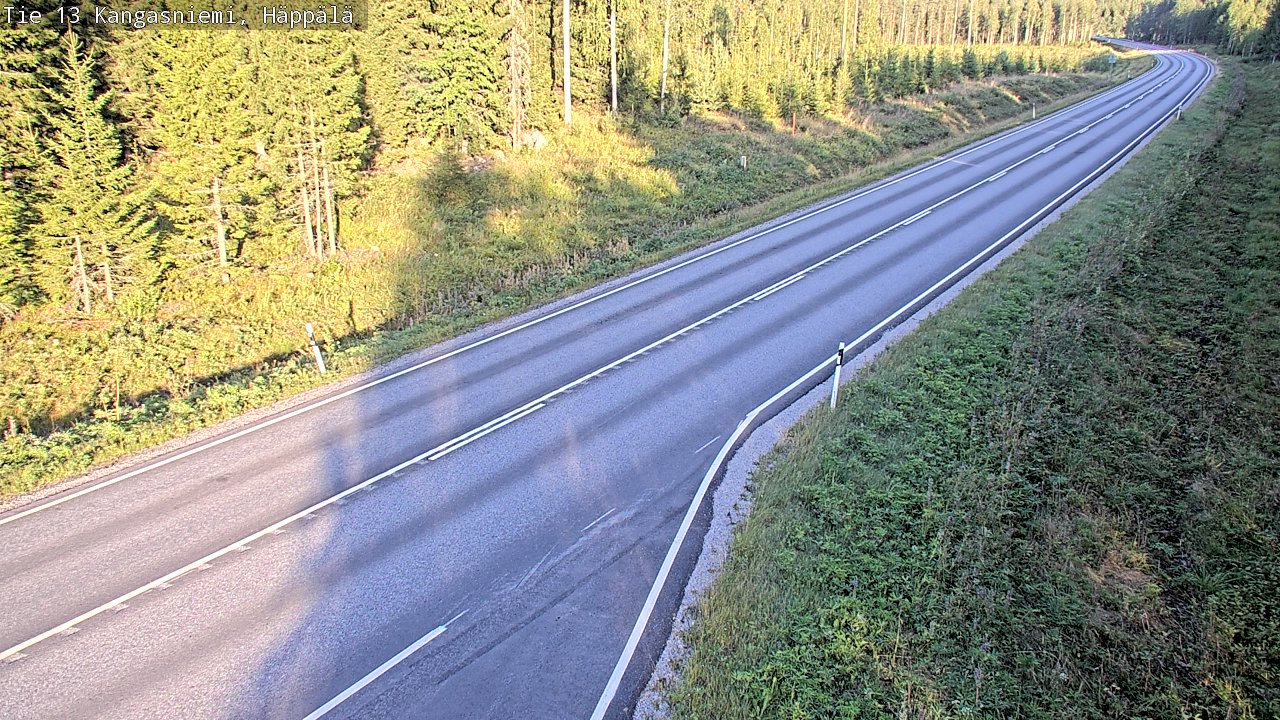 Weather Camera Image Road 13 Kangasniemi, Häppälä, Kangasniemi, Etelä-Savo