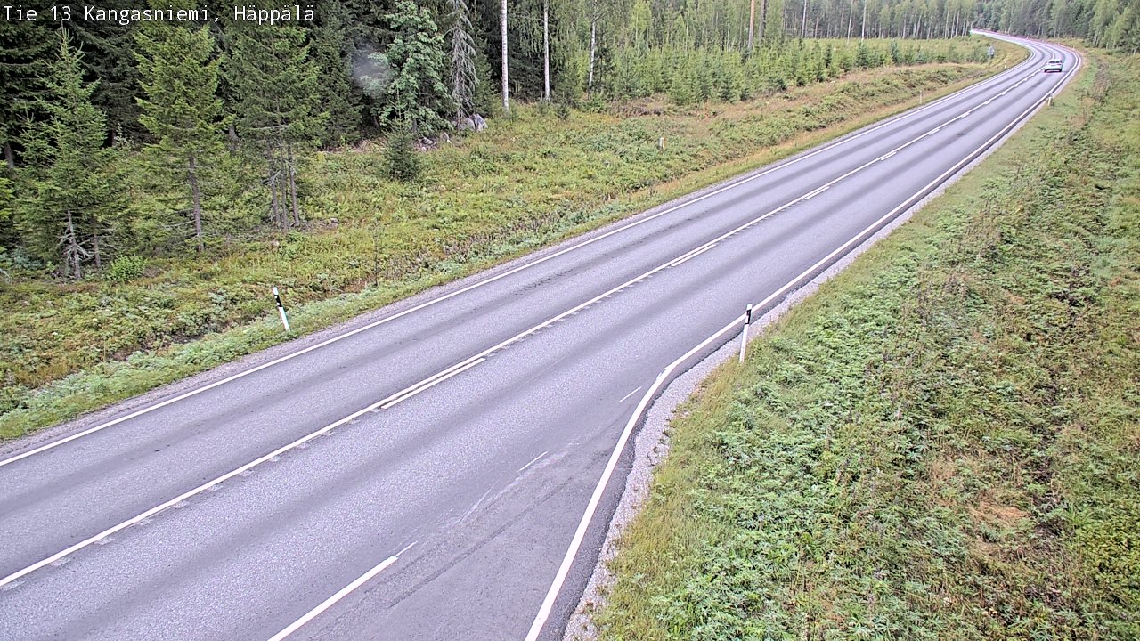 Weather Camera Image Road 13 Kangasniemi, Häppälä, Kangasniemi, Etelä-Savo