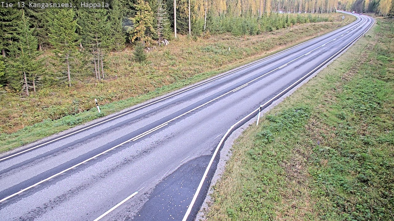Weather Camera Image Road 13 Kangasniemi, Häppälä, Kangasniemi, Etelä-Savo