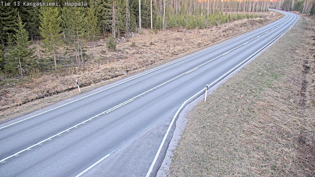 Weather Camera Image Väg 13 Kangasniemi, Häppälä, Kangasniemi, Etelä-Savo