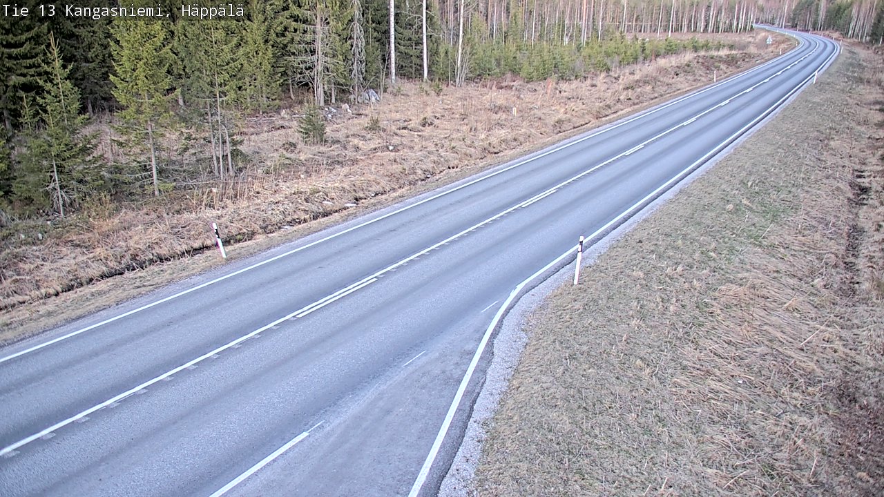 Weather Camera Image Väg 13 Kangasniemi, Häppälä, Kangasniemi, Etelä-Savo