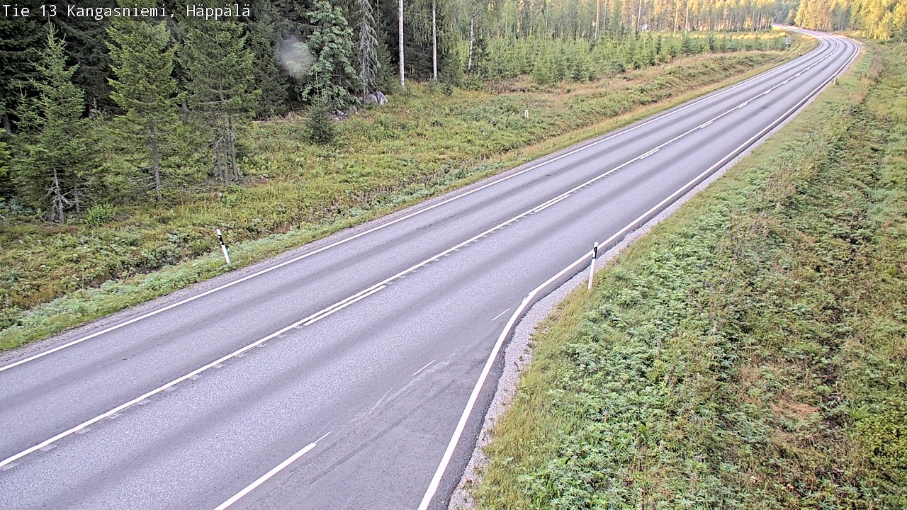 Weather Camera Image Road 13 Kangasniemi, Häppälä, Kangasniemi, Etelä-Savo
