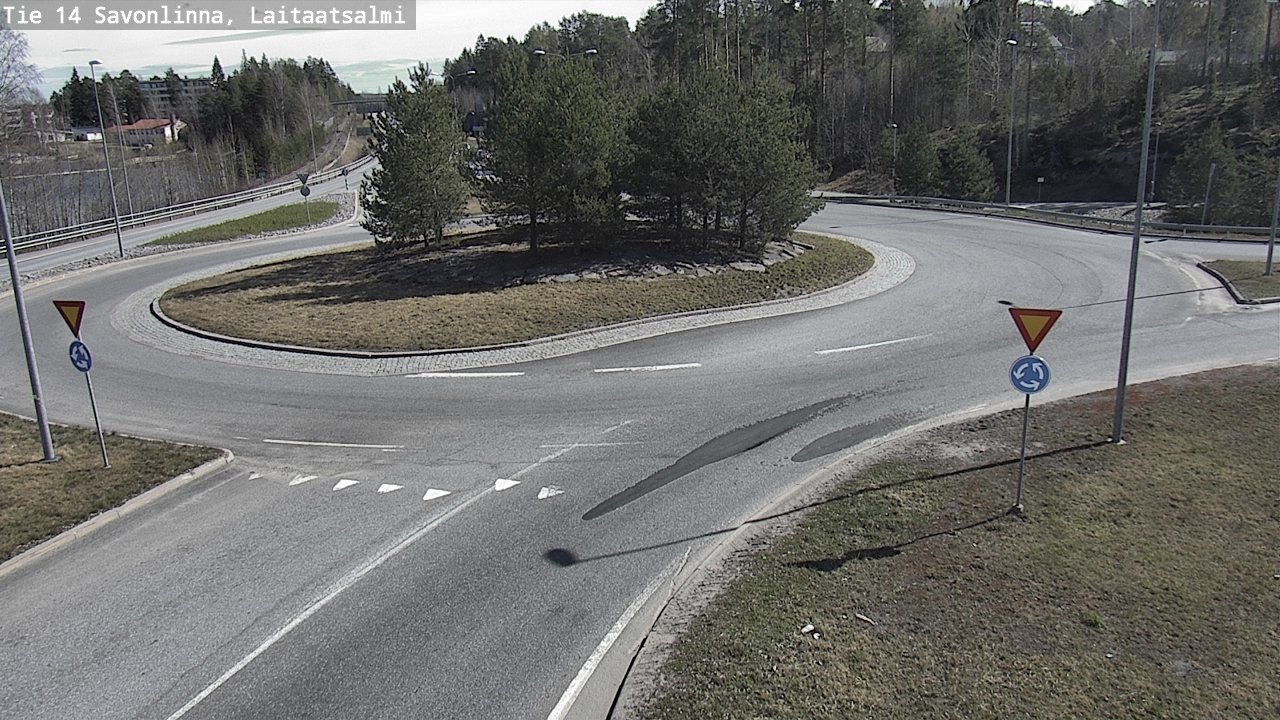 Weather Camera Image Väg 14 Nyslott, Laitaatsalmi, Savonlinna, Etelä-Savo