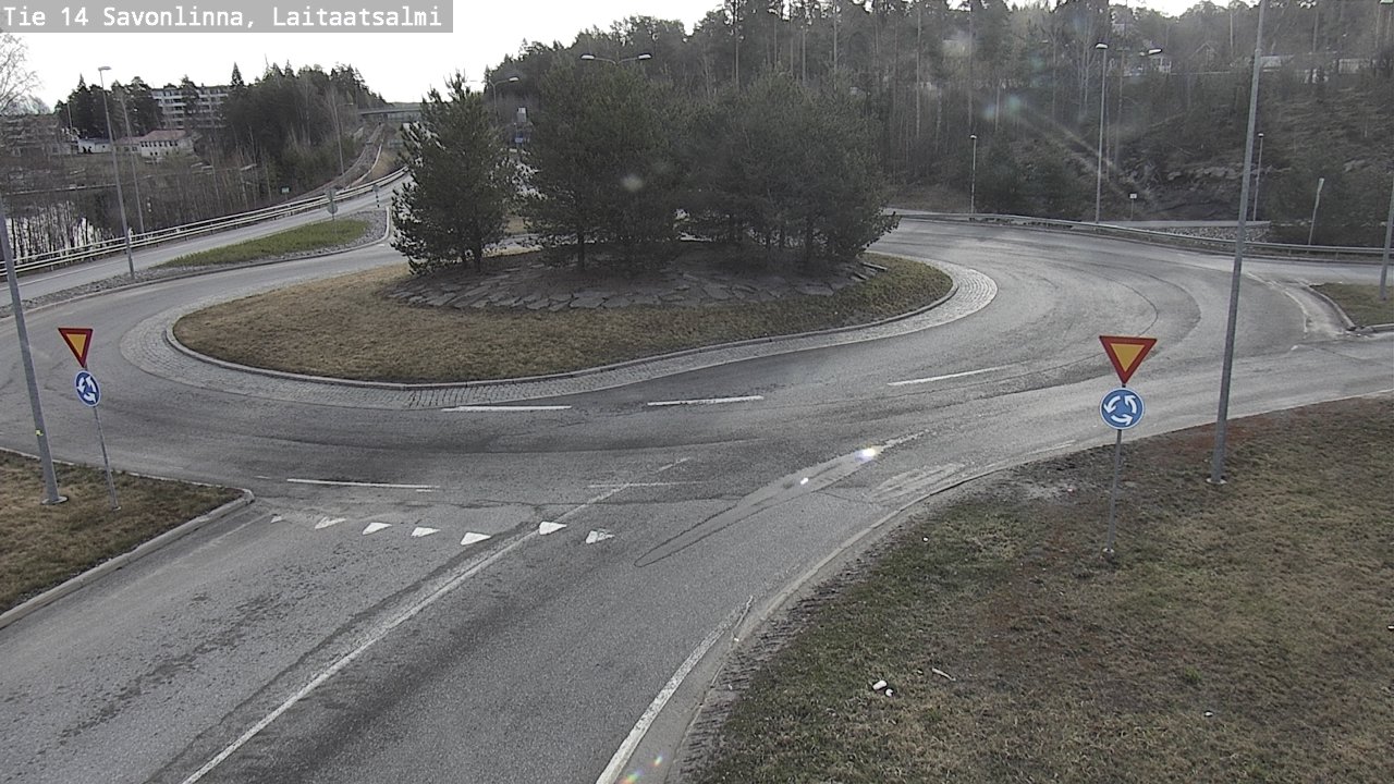 Weather Camera Image Väg 14 Nyslott, Laitaatsalmi, Savonlinna, Etelä-Savo