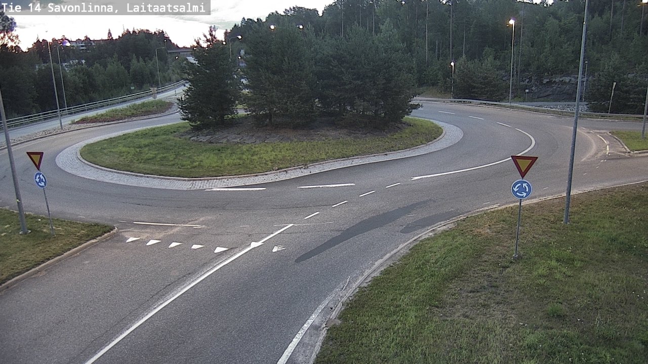 Weather Camera Image Väg 14 Nyslott, Laitaatsalmi, Savonlinna, Etelä-Savo