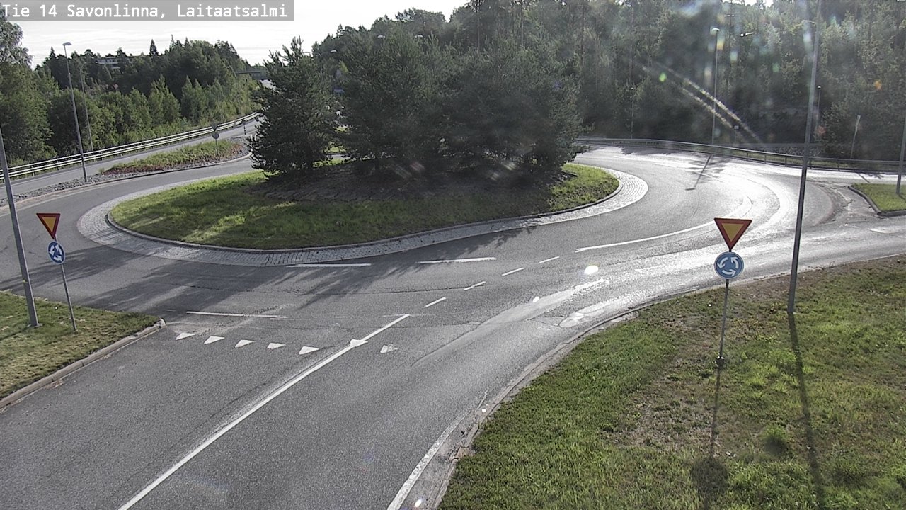Weather Camera Image Road 14 Savonlinna, Laitaatsalmi, Savonlinna, Etelä-Savo