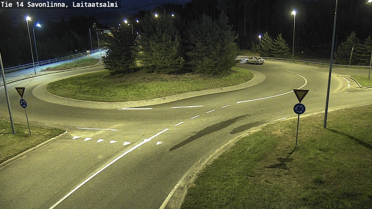 Weather Camera Image Väg 14 Nyslott, Laitaatsalmi, Savonlinna, Etelä-Savo