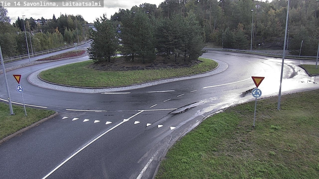 Weather Camera Image Road 14 Savonlinna, Laitaatsalmi, Savonlinna, Etelä-Savo