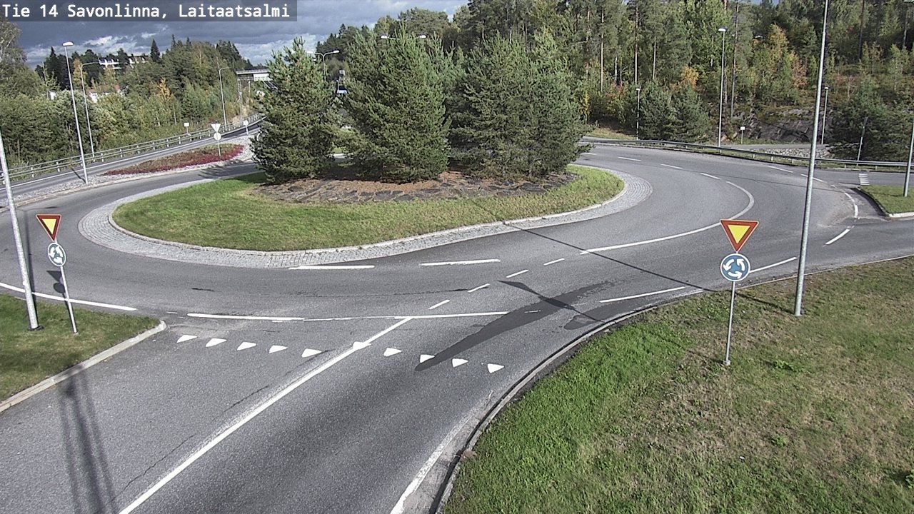 Weather Camera Image Road 14 Savonlinna, Laitaatsalmi, Savonlinna, Etelä-Savo