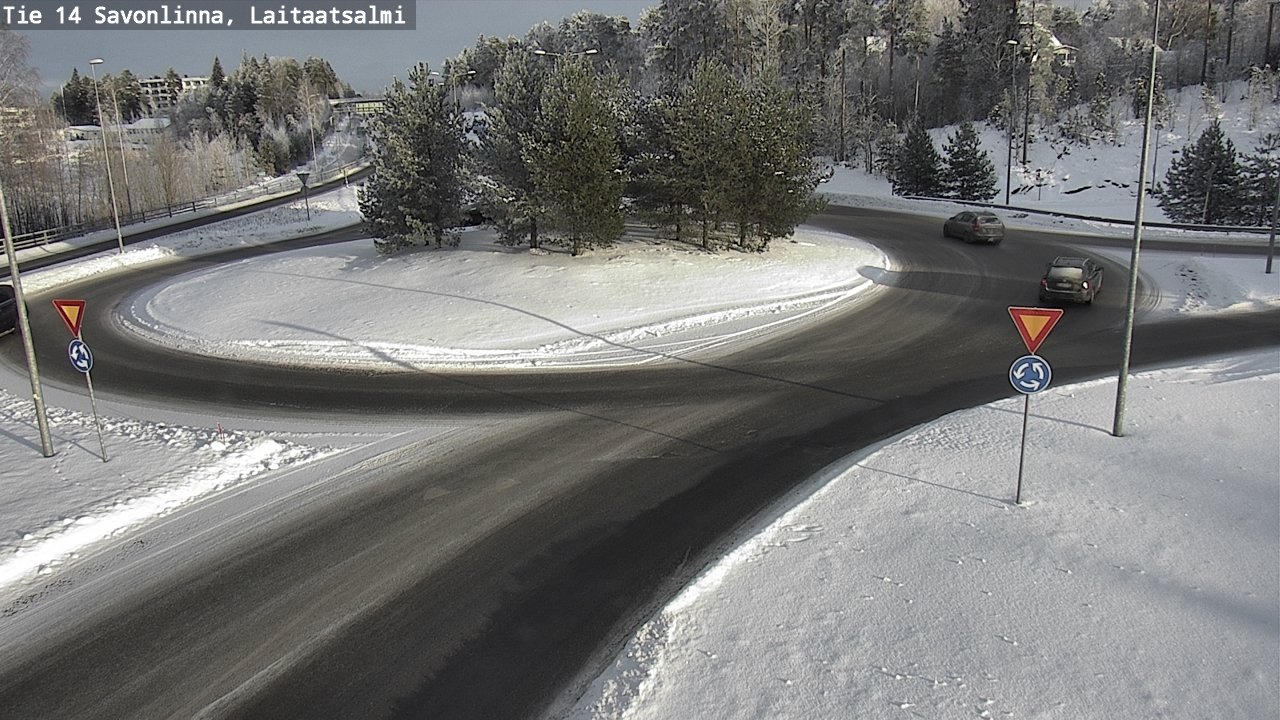 Weather Camera Image Väg 14 Nyslott, Laitaatsalmi, Savonlinna, Etelä-Savo