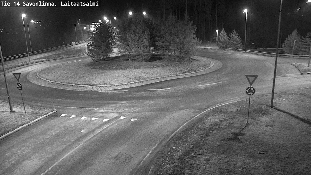 Weather Camera Image Väg 14 Nyslott, Laitaatsalmi, Savonlinna, Etelä-Savo