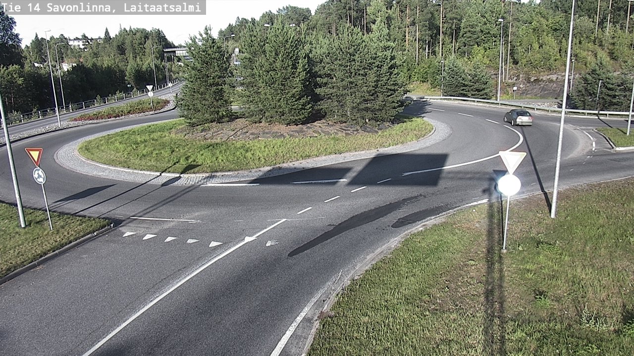 Weather Camera Image Väg 14 Nyslott, Laitaatsalmi, Savonlinna, Etelä-Savo