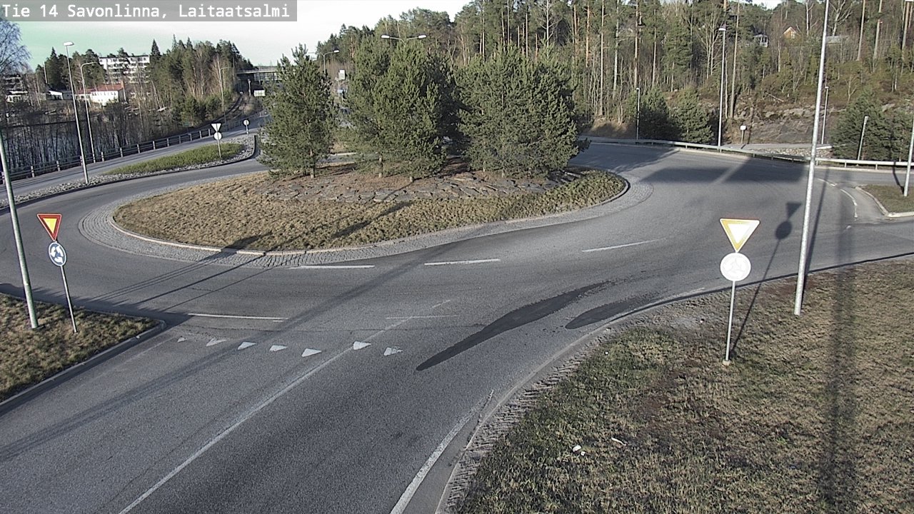 Weather Camera Image Väg 14 Nyslott, Laitaatsalmi, Savonlinna, Etelä-Savo