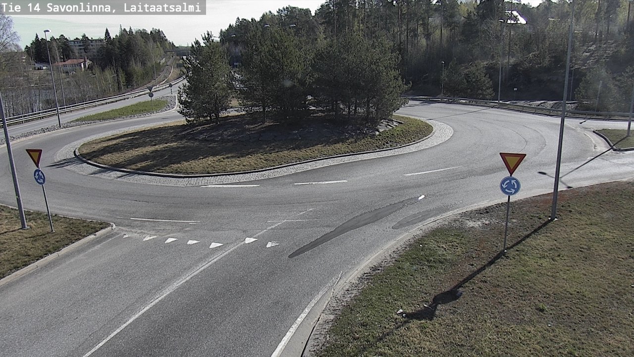 Weather Camera Image Road 14 Savonlinna, Laitaatsalmi, Savonlinna, Etelä-Savo
