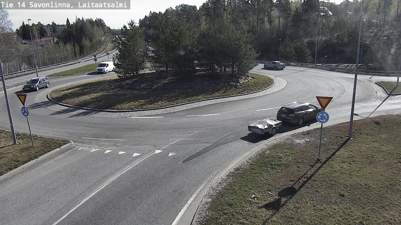Weather Camera Image Road 14 Savonlinna, Laitaatsalmi, Savonlinna, Etelä-Savo
