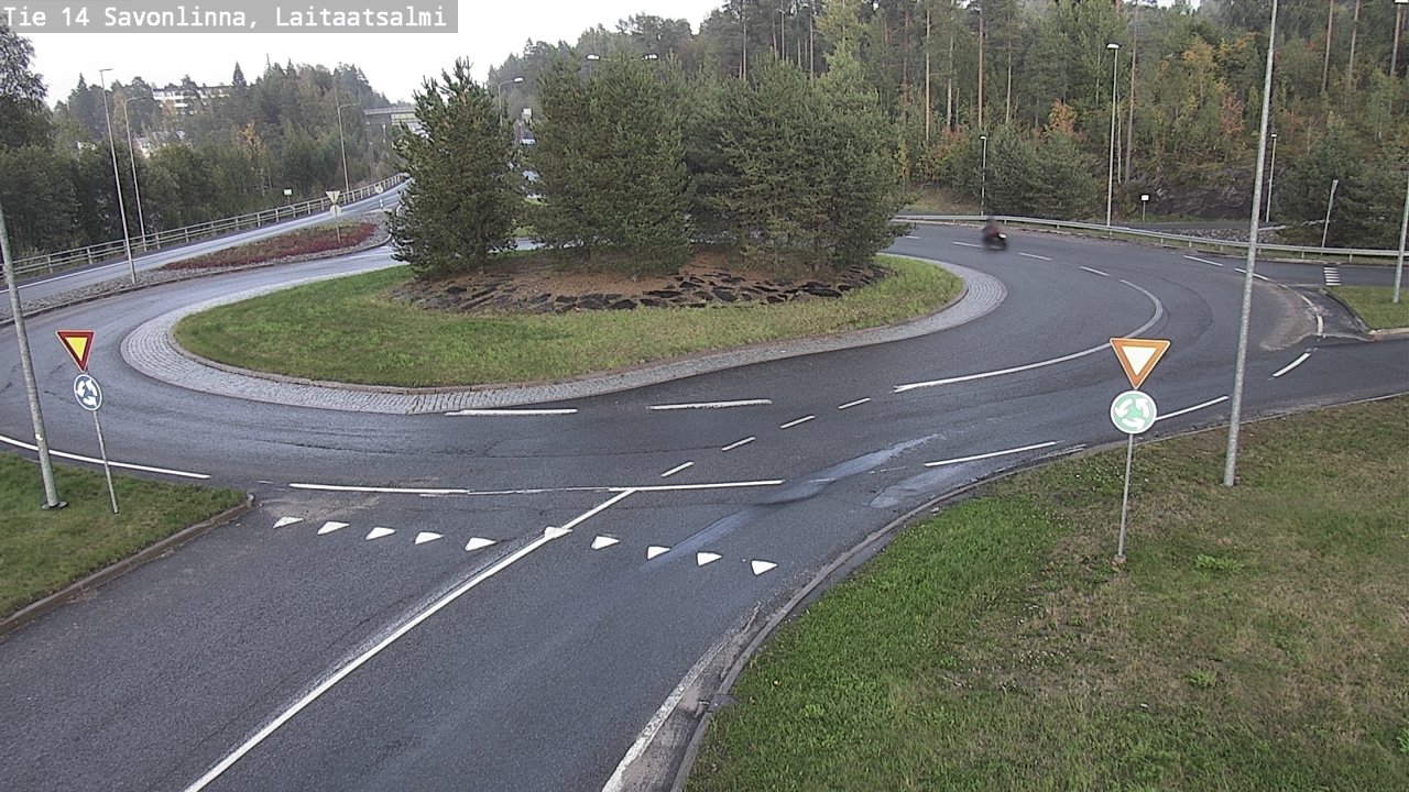 Weather Camera Image Road 14 Savonlinna, Laitaatsalmi, Savonlinna, Etelä-Savo
