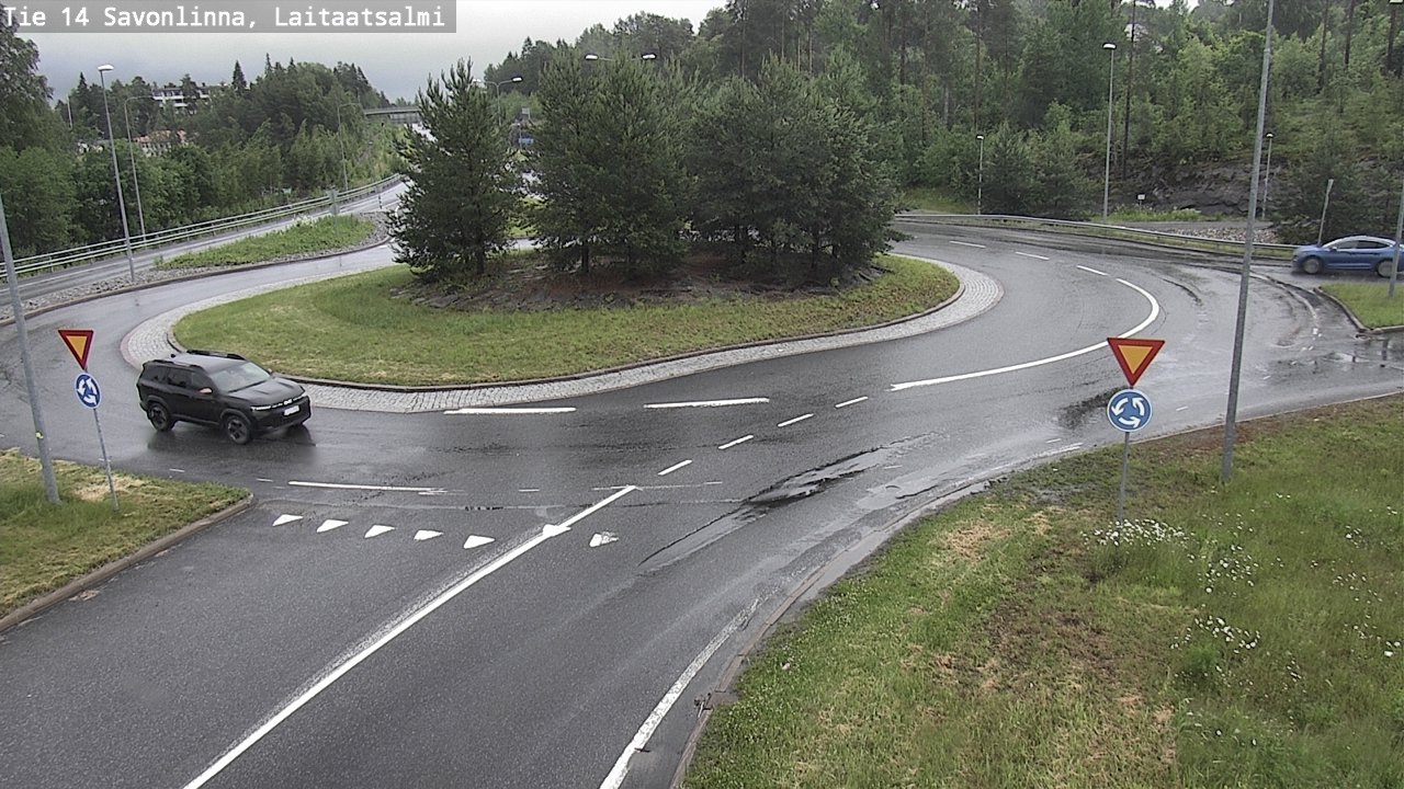 Weather Camera Image Road 14 Savonlinna, Laitaatsalmi, Savonlinna, Etelä-Savo