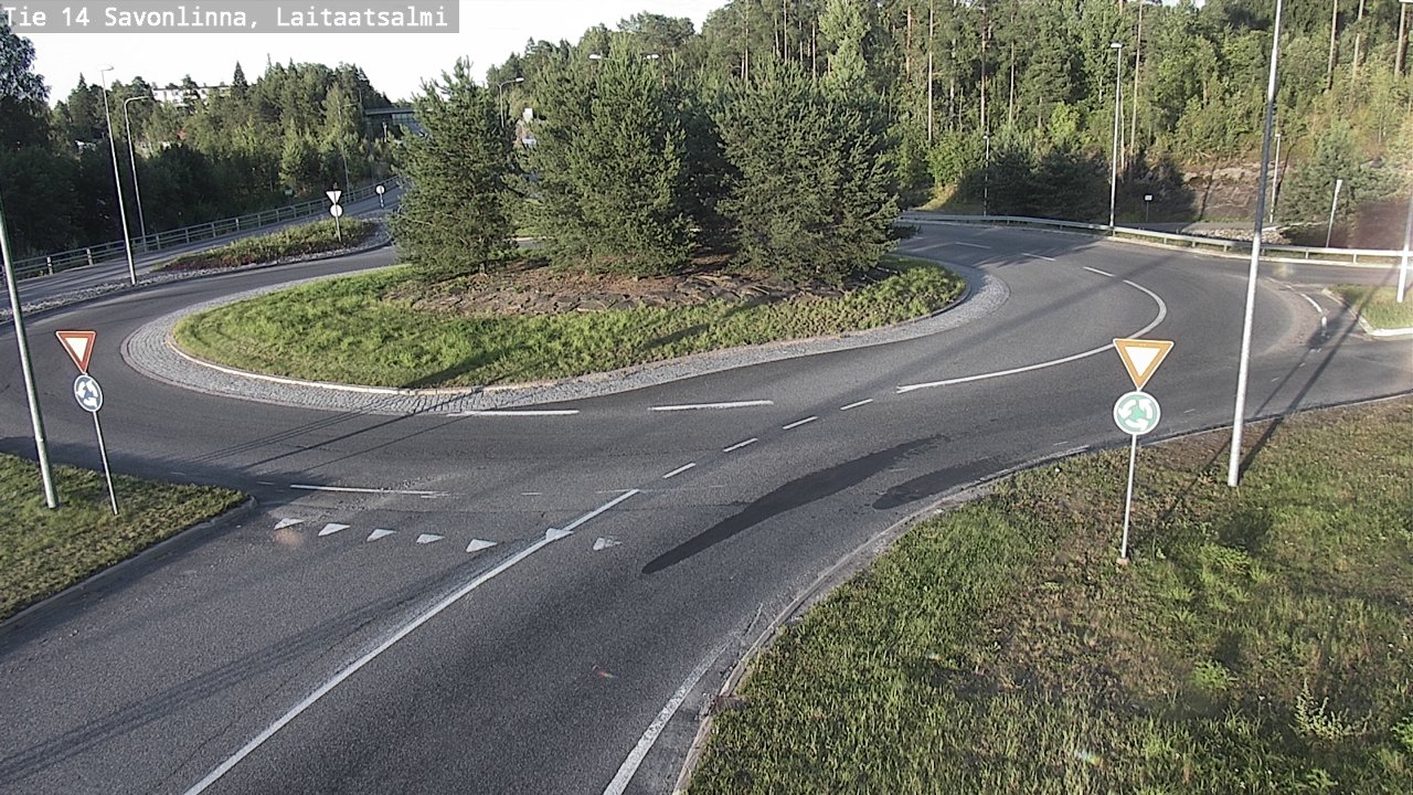 Weather Camera Image Väg 14 Nyslott, Laitaatsalmi, Savonlinna, Etelä-Savo
