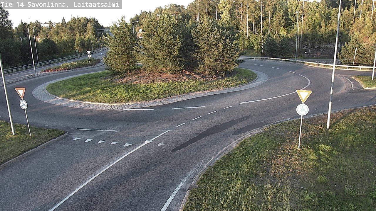 Weather Camera Image Väg 14 Nyslott, Laitaatsalmi, Savonlinna, Etelä-Savo