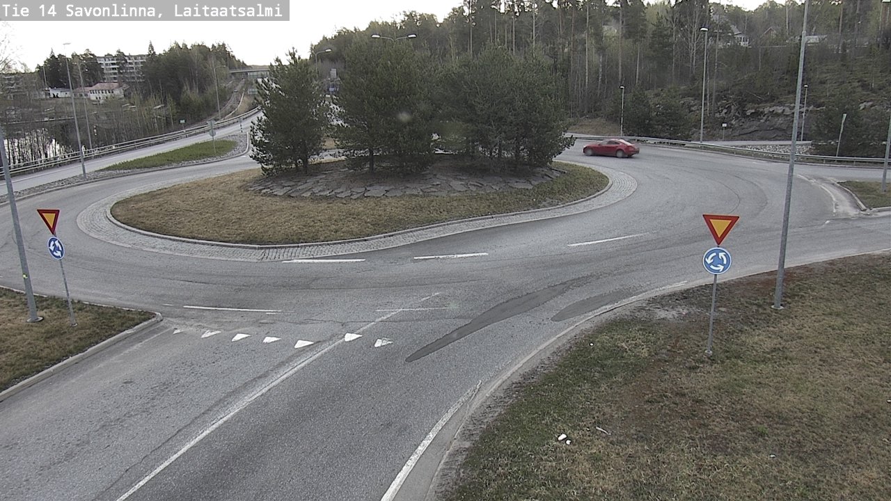 Weather Camera Image Road 14 Savonlinna, Laitaatsalmi, Savonlinna, Etelä-Savo
