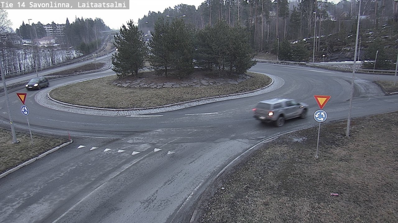 Weather Camera Image Väg 14 Nyslott, Laitaatsalmi, Savonlinna, Etelä-Savo