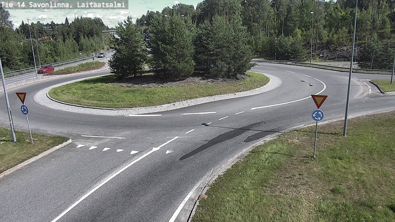 Weather Camera Image Väg 14 Nyslott, Laitaatsalmi, Savonlinna, Etelä-Savo