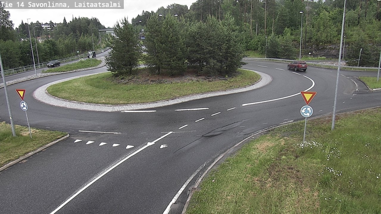 Weather Camera Image Road 14 Savonlinna, Laitaatsalmi, Savonlinna, Etelä-Savo