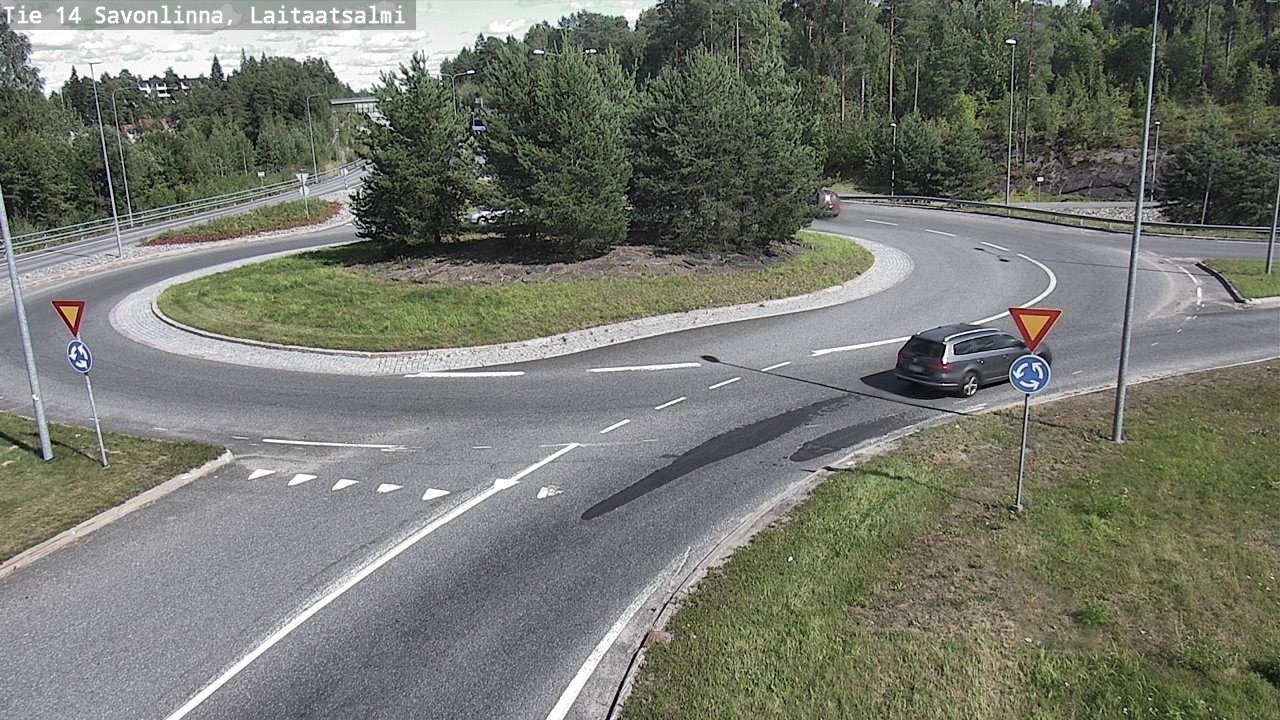 Weather Camera Image Väg 14 Nyslott, Laitaatsalmi, Savonlinna, Etelä-Savo