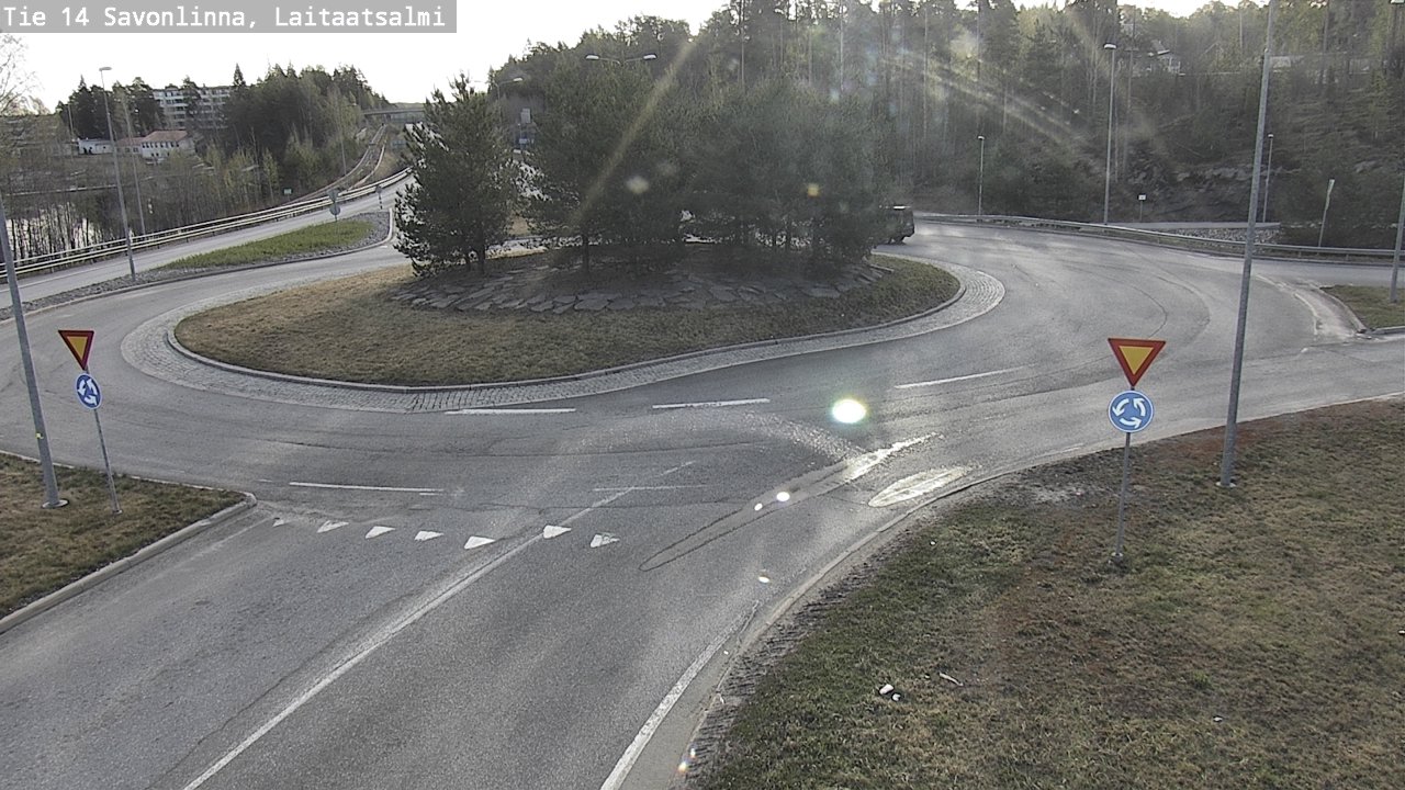 Weather Camera Image Road 14 Savonlinna, Laitaatsalmi, Savonlinna, Etelä-Savo