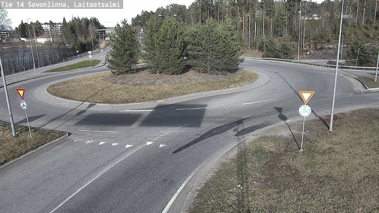 Weather Camera Image Väg 14 Nyslott, Laitaatsalmi, Savonlinna, Etelä-Savo