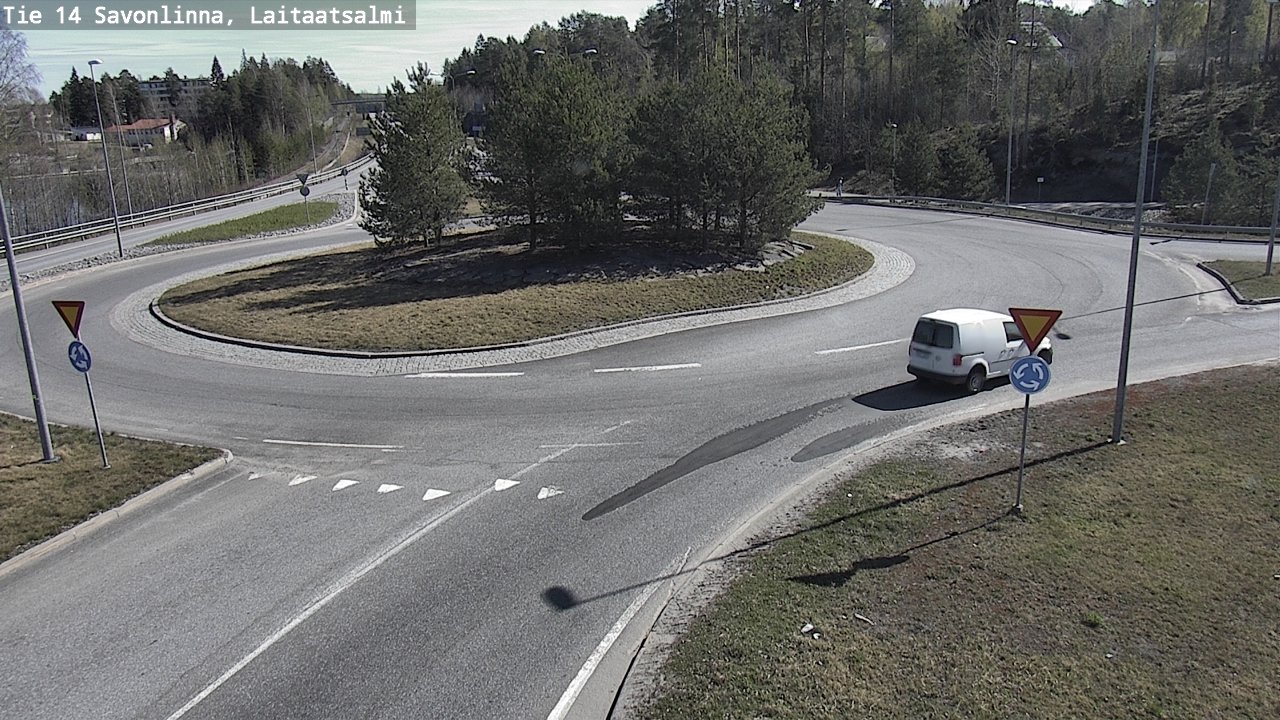 Weather Camera Image Road 14 Savonlinna, Laitaatsalmi, Savonlinna, Etelä-Savo