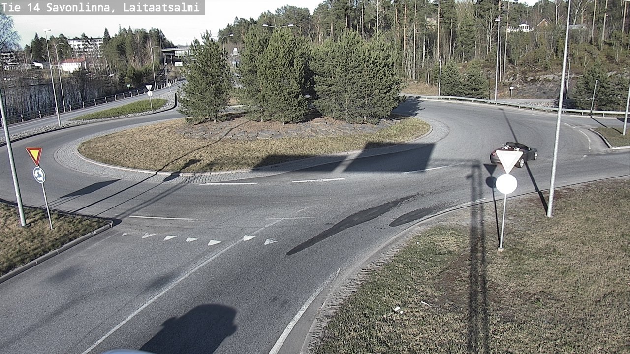Weather Camera Image Väg 14 Nyslott, Laitaatsalmi, Savonlinna, Etelä-Savo