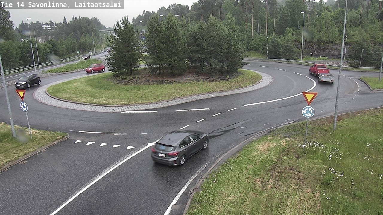 Weather Camera Image Väg 14 Nyslott, Laitaatsalmi, Savonlinna, Etelä-Savo