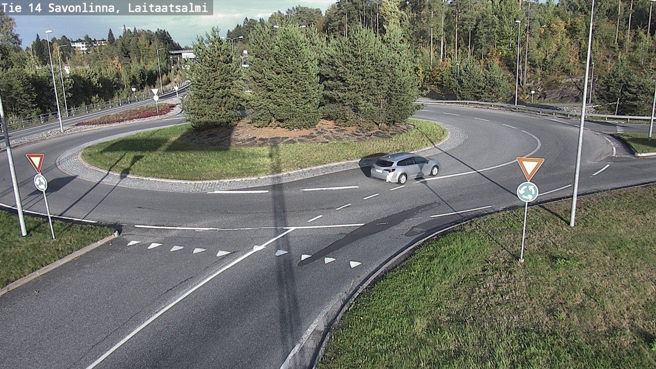 Weather Camera Image Road 14 Savonlinna, Laitaatsalmi, Savonlinna, Etelä-Savo