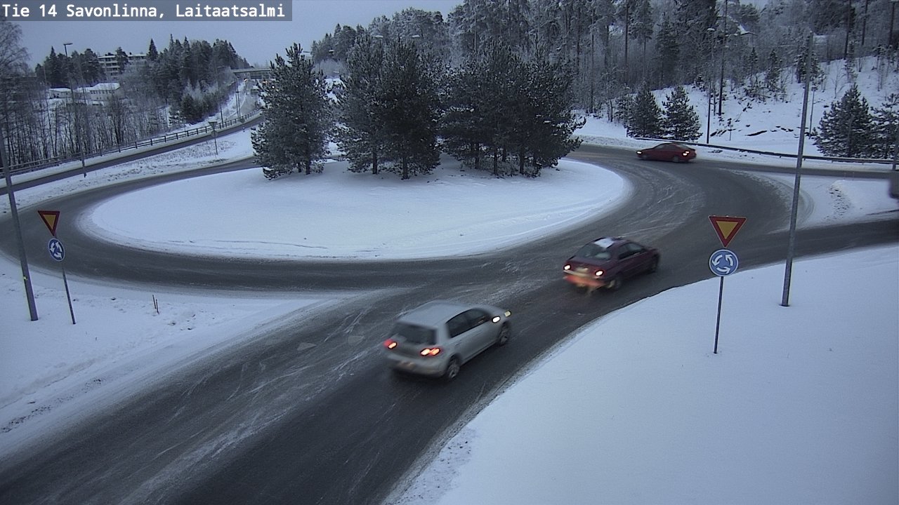 Weather Camera Image Road 14 Savonlinna, Laitaatsalmi, Savonlinna, Etelä-Savo