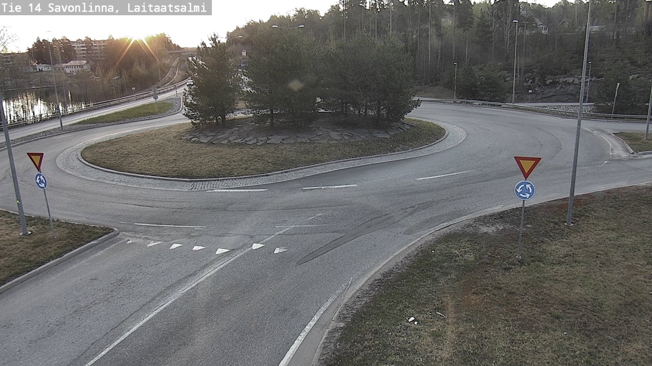 Weather Camera Image Väg 14 Nyslott, Laitaatsalmi, Savonlinna, Etelä-Savo