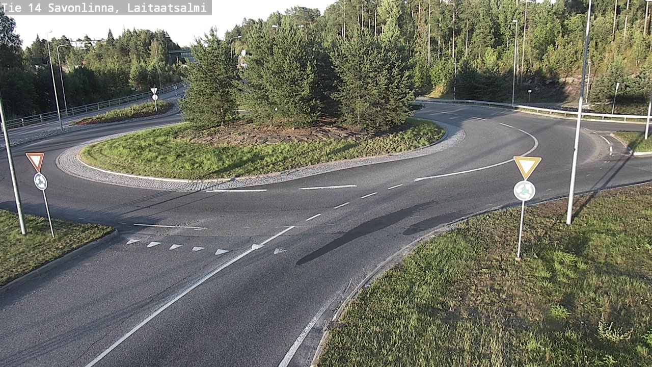 Weather Camera Image Väg 14 Nyslott, Laitaatsalmi, Savonlinna, Etelä-Savo