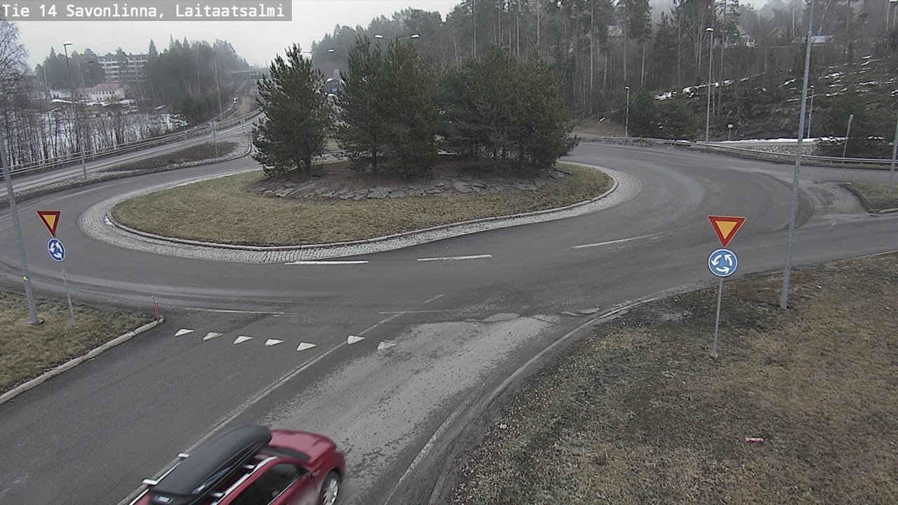 Weather Camera Image Road 14 Savonlinna, Laitaatsalmi, Savonlinna, Etelä-Savo