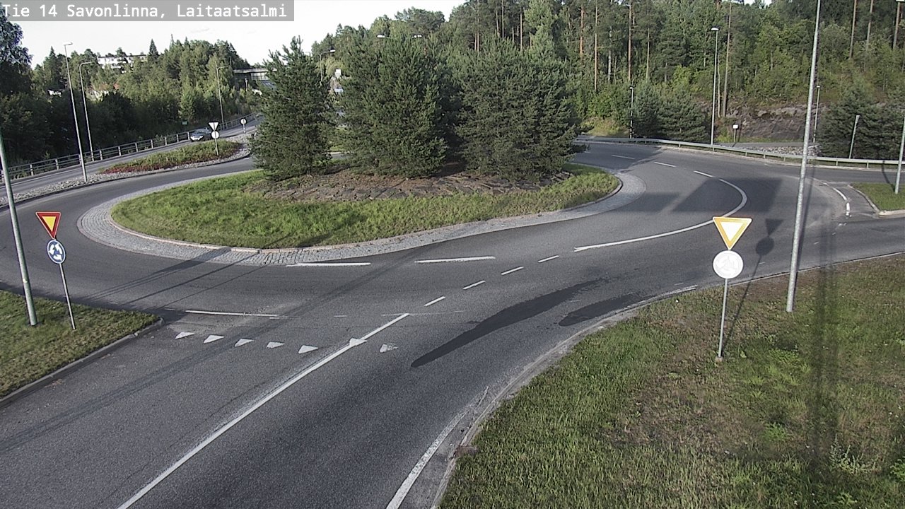 Weather Camera Image Väg 14 Nyslott, Laitaatsalmi, Savonlinna, Etelä-Savo