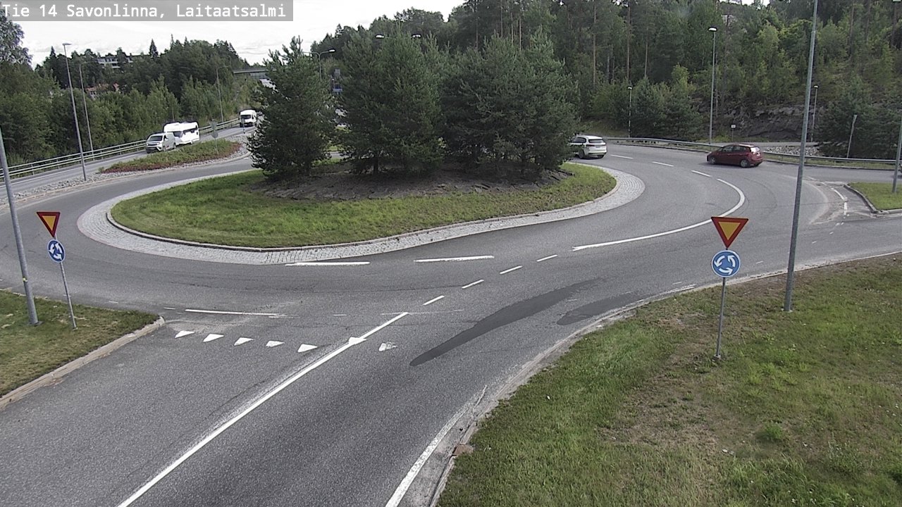 Weather Camera Image Väg 14 Nyslott, Laitaatsalmi, Savonlinna, Etelä-Savo