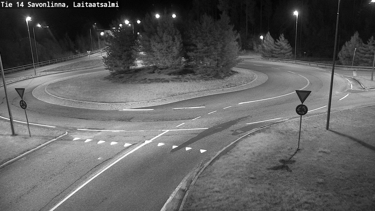 Weather Camera Image Road 14 Savonlinna, Laitaatsalmi, Savonlinna, Etelä-Savo