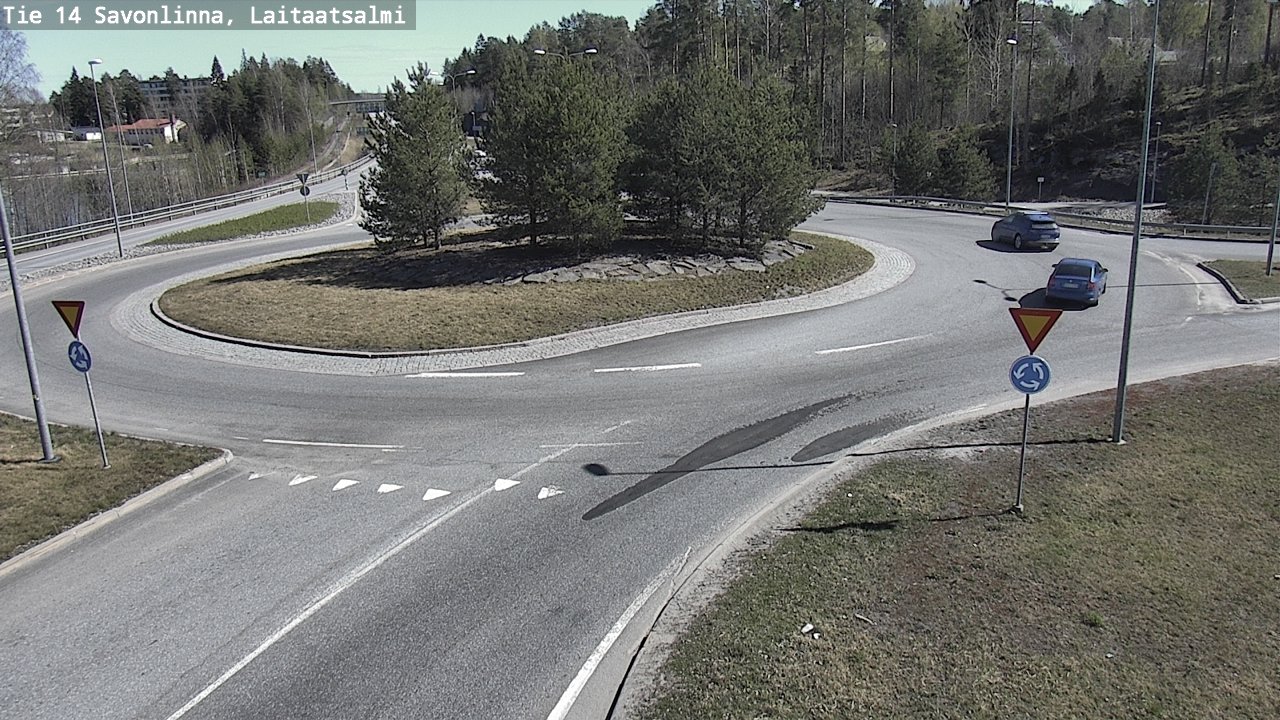 Weather Camera Image Road 14 Savonlinna, Laitaatsalmi, Savonlinna, Etelä-Savo