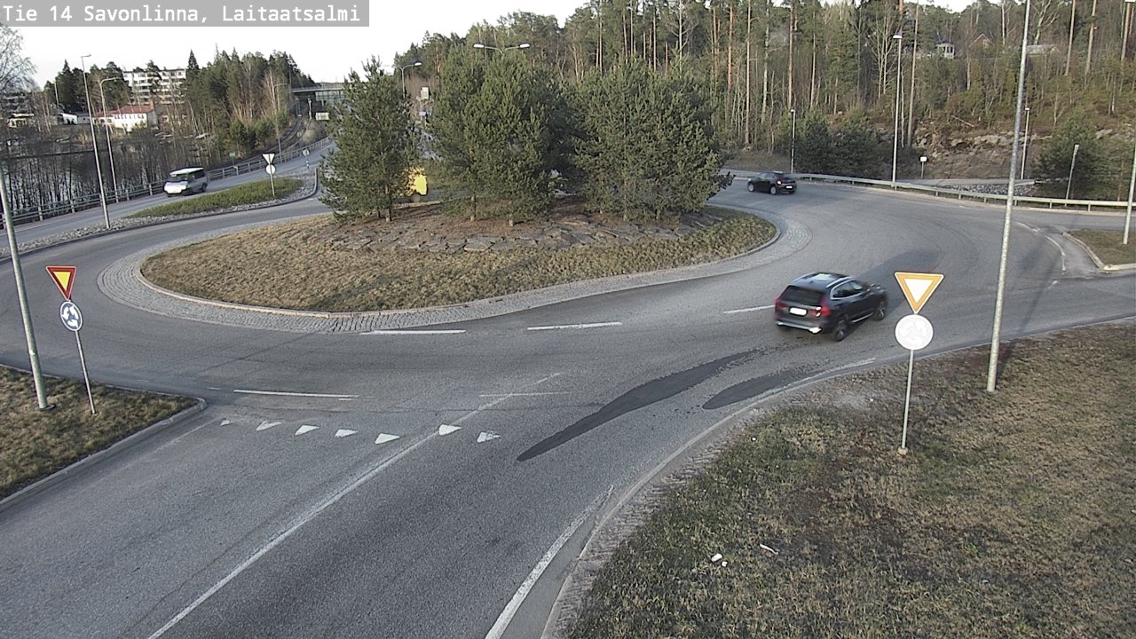 Weather Camera Image Väg 14 Nyslott, Laitaatsalmi, Savonlinna, Etelä-Savo