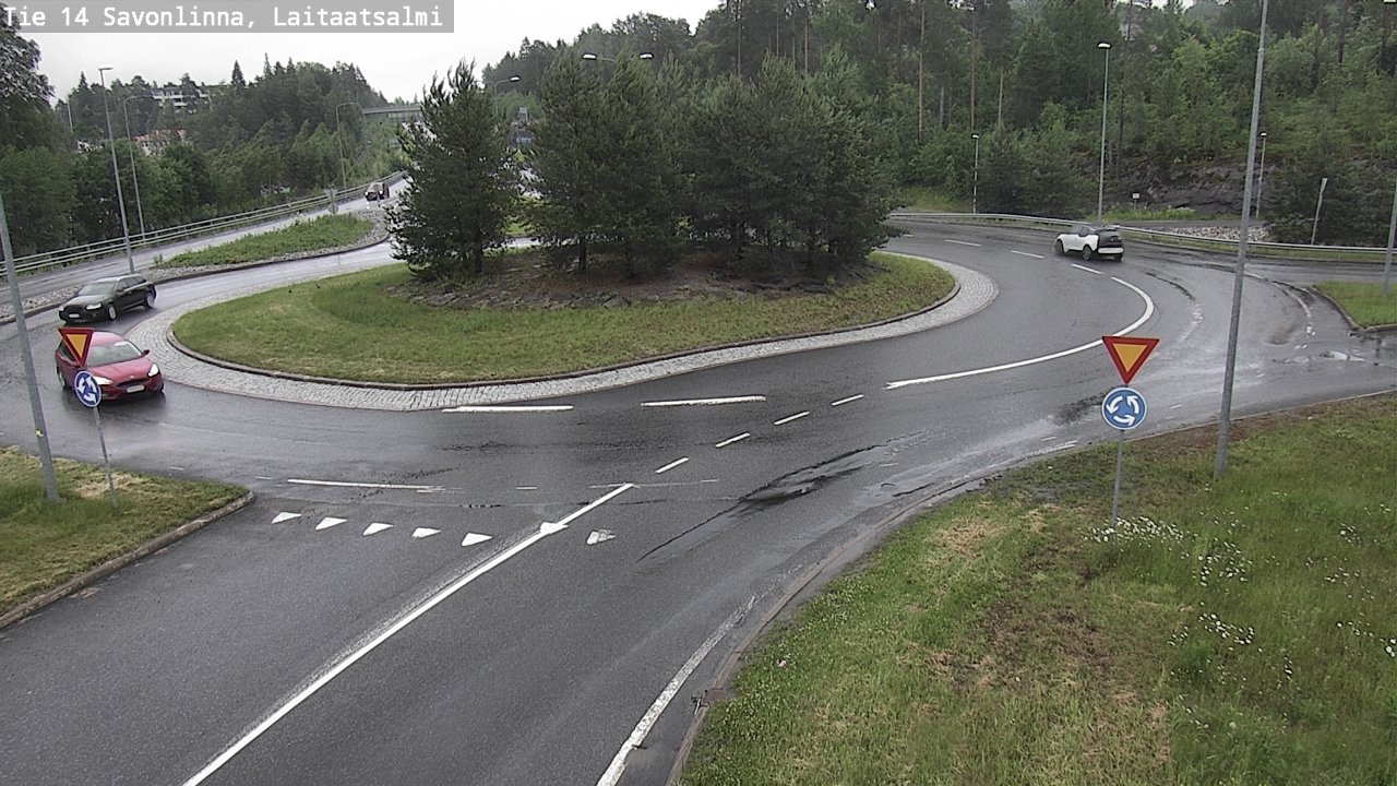 Weather Camera Image Väg 14 Nyslott, Laitaatsalmi, Savonlinna, Etelä-Savo