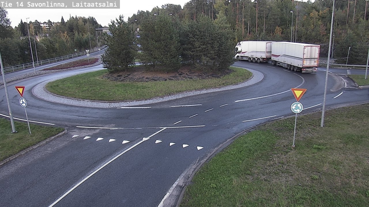 Weather Camera Image Road 14 Savonlinna, Laitaatsalmi, Savonlinna, Etelä-Savo