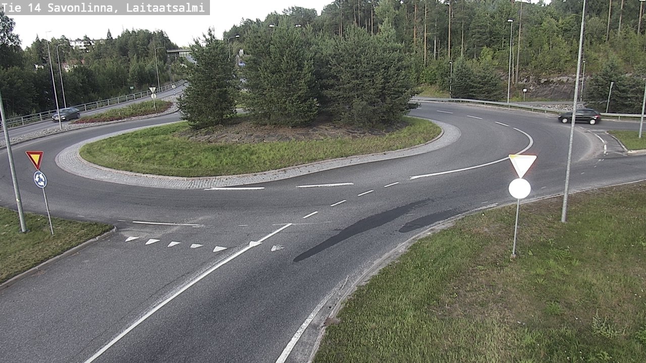 Weather Camera Image Väg 14 Nyslott, Laitaatsalmi, Savonlinna, Etelä-Savo