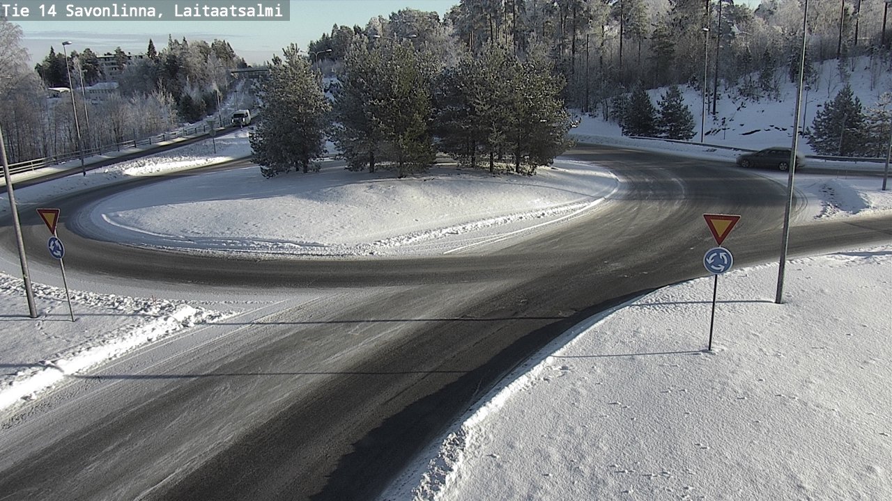 Weather Camera Image Road 14 Savonlinna, Laitaatsalmi, Savonlinna, Etelä-Savo