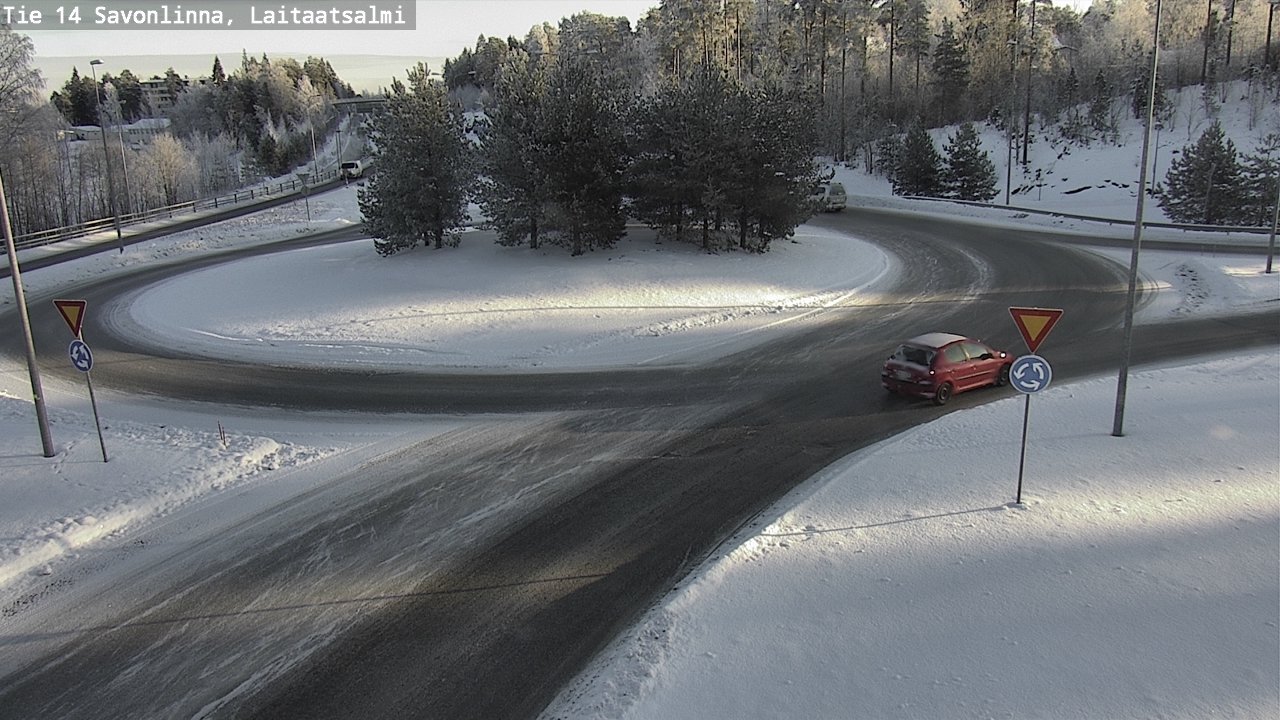Weather Camera Image Road 14 Savonlinna, Laitaatsalmi, Savonlinna, Etelä-Savo