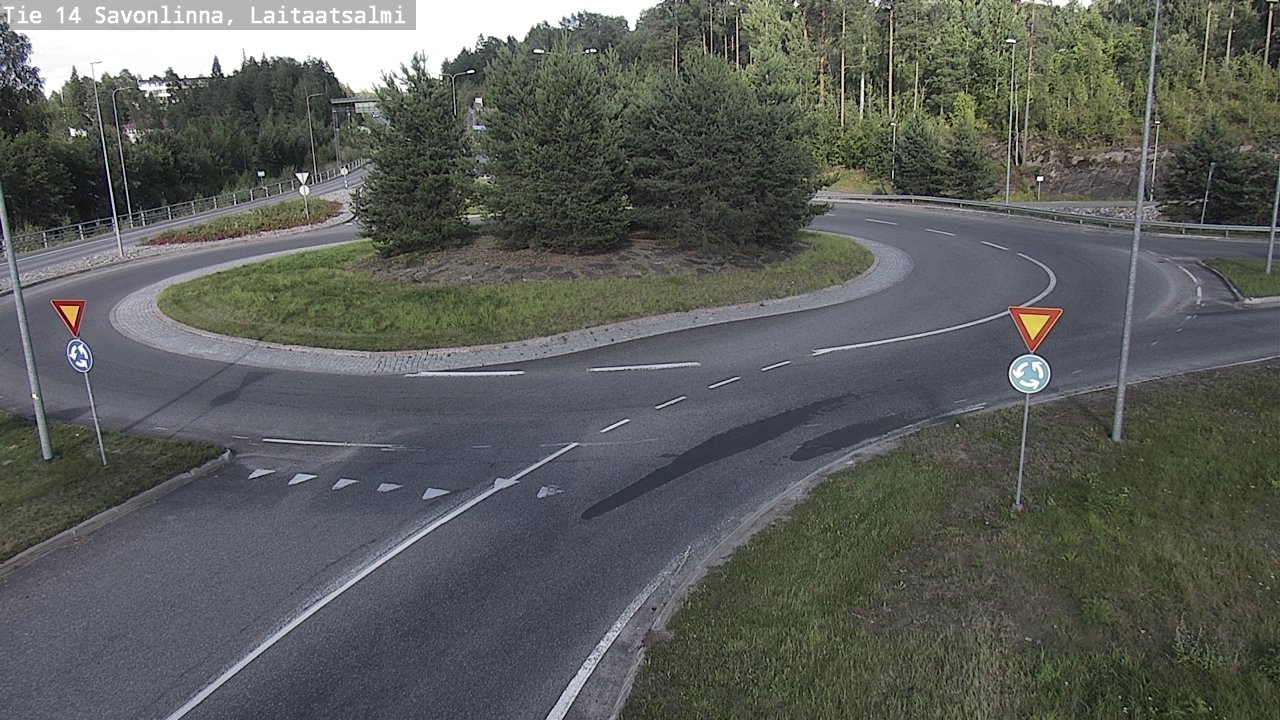 Weather Camera Image Väg 14 Nyslott, Laitaatsalmi, Savonlinna, Etelä-Savo